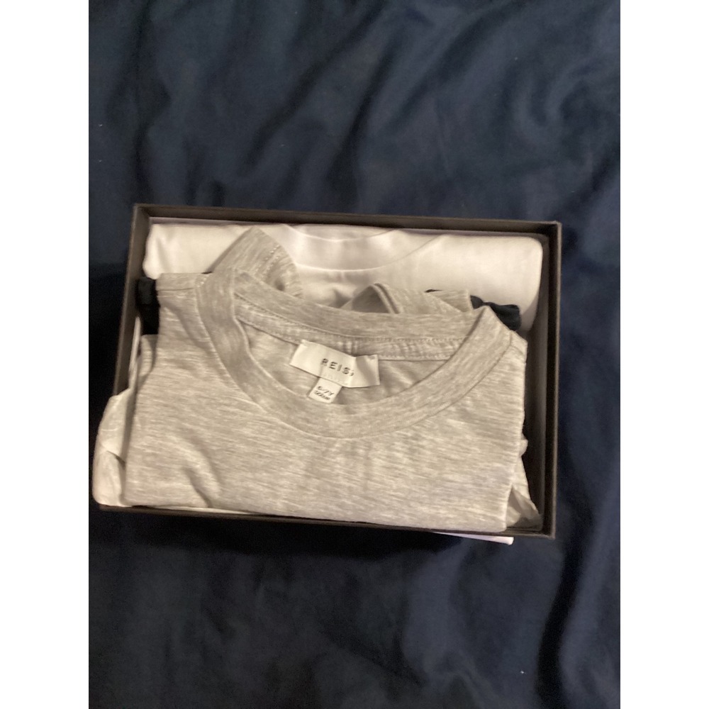 Reiss Kids 3-Pack Cotton Blend T-Shirts White Grey Navy Size 6-7Y NIB - Picture 7 of 8